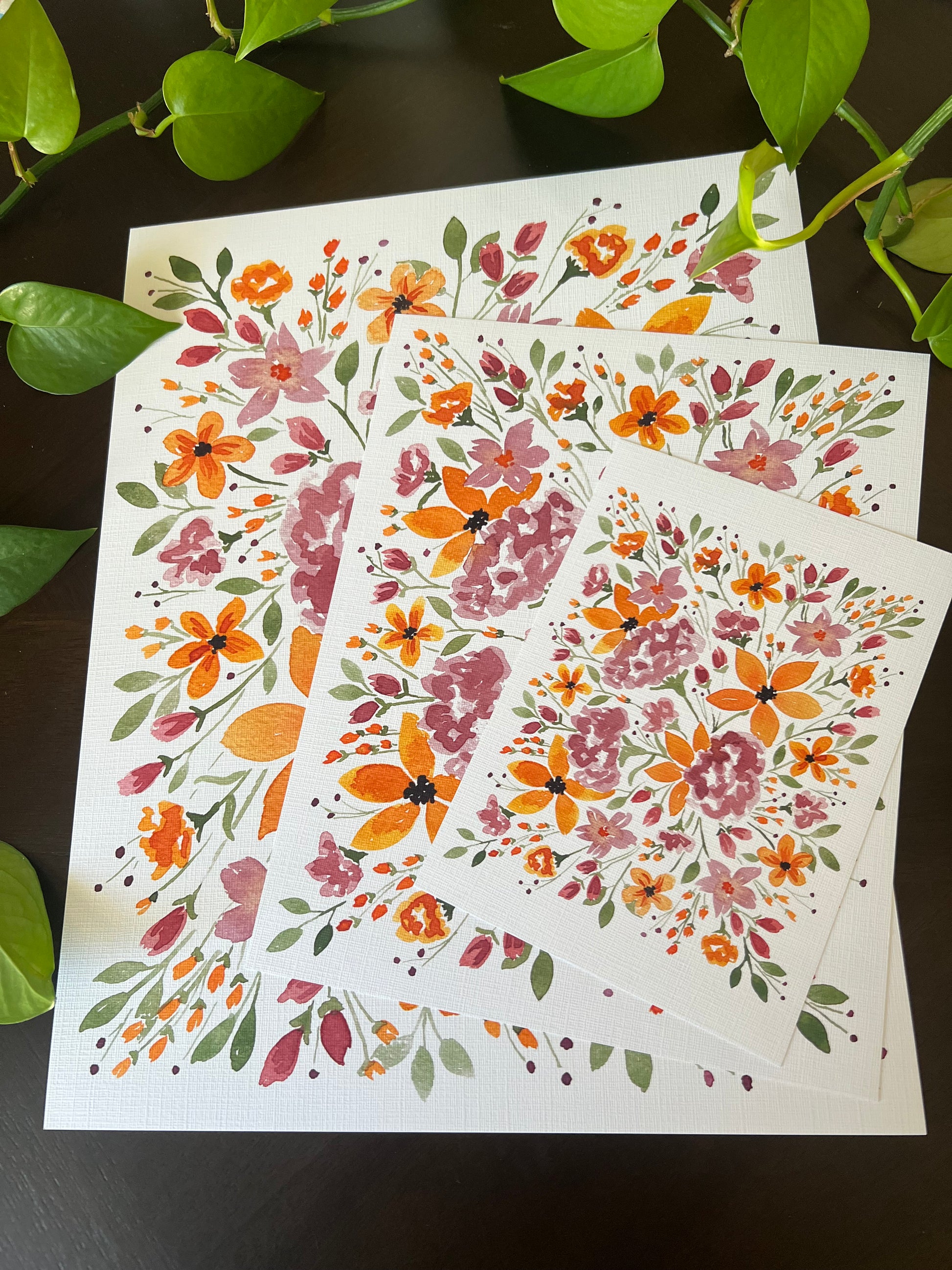 Cathleen's Flowers Art Print image 1