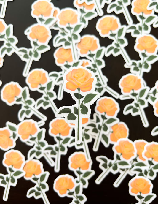 Rose: Vinyl Waterproof Sticker