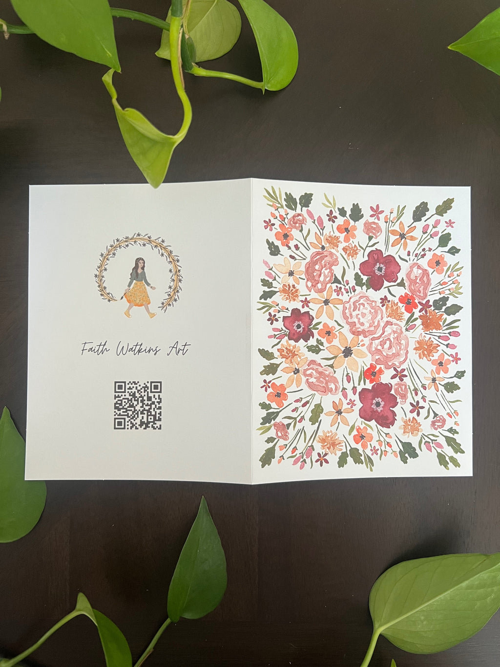 Greeting card: Autumn Blooms image 2