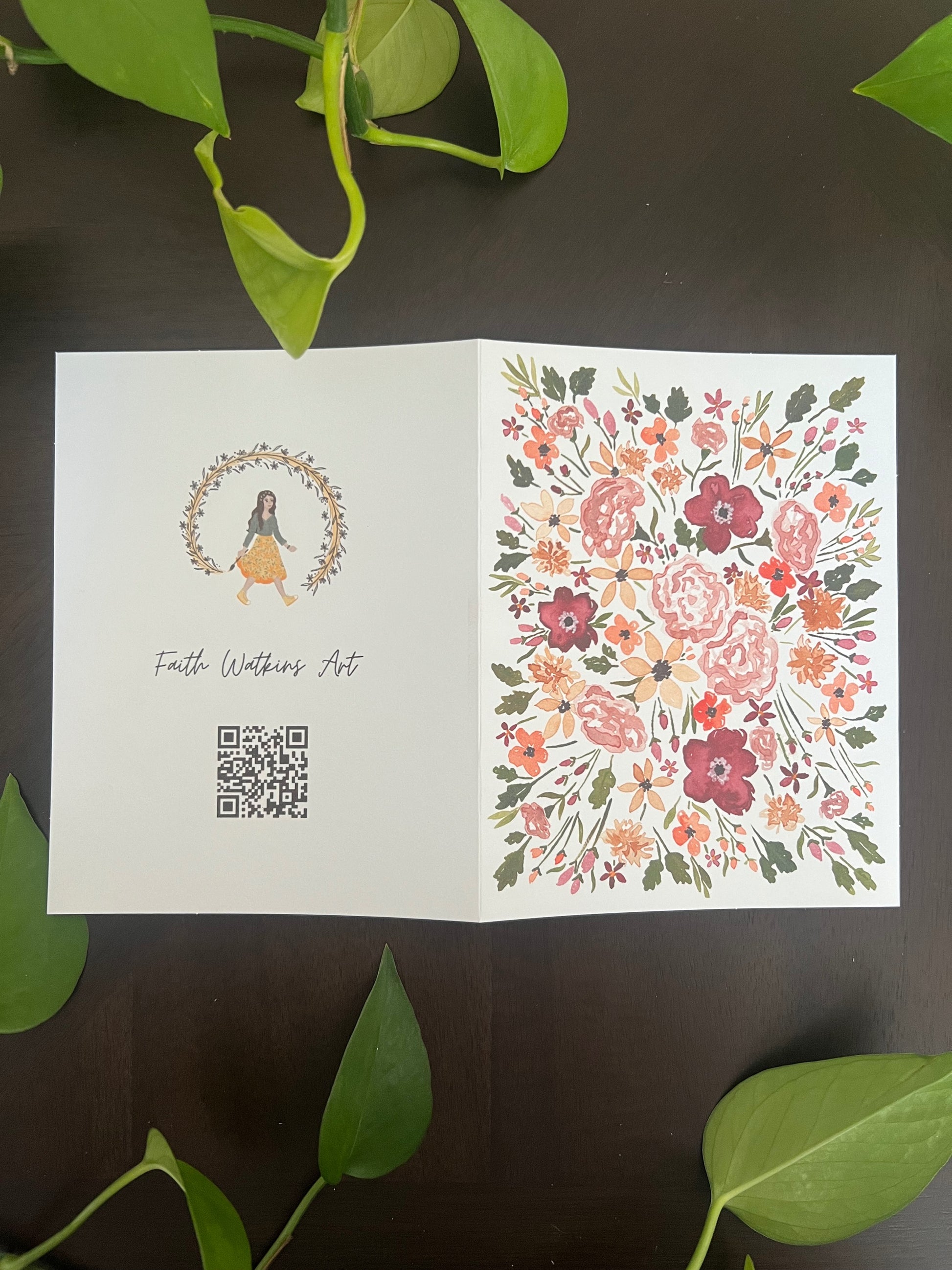 Greeting card: Autumn Blooms image 2