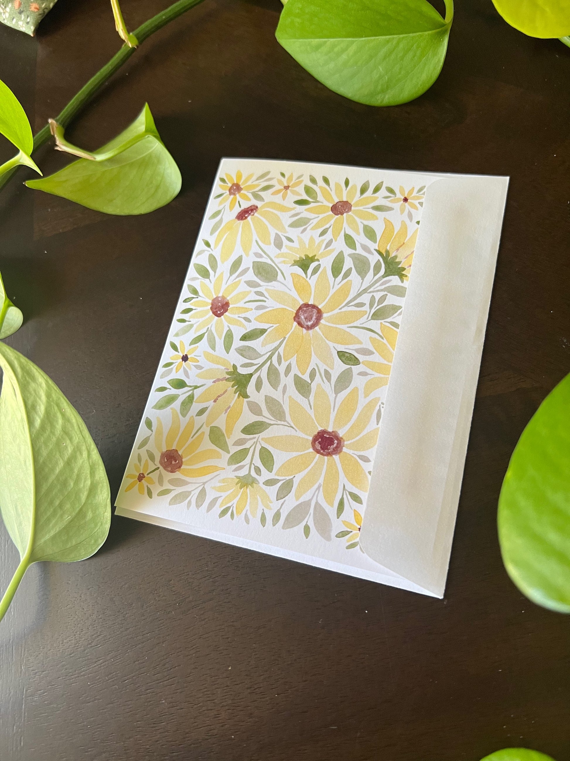 Greeting card: Sunflowers image 3