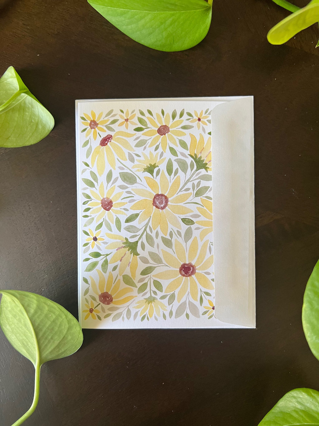 Greeting card: Sunflowers image 1