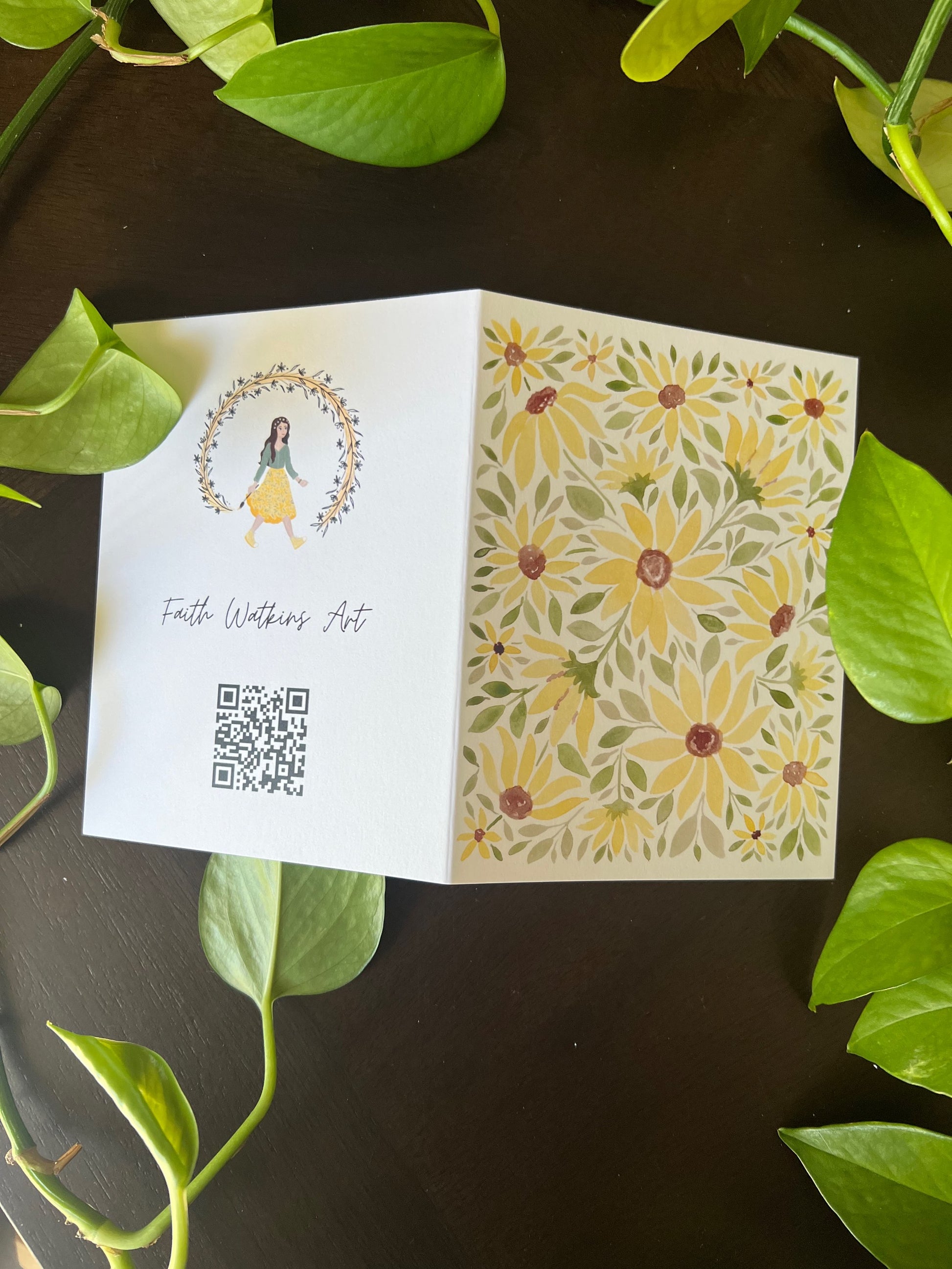 Greeting card: Sunflowers image 4