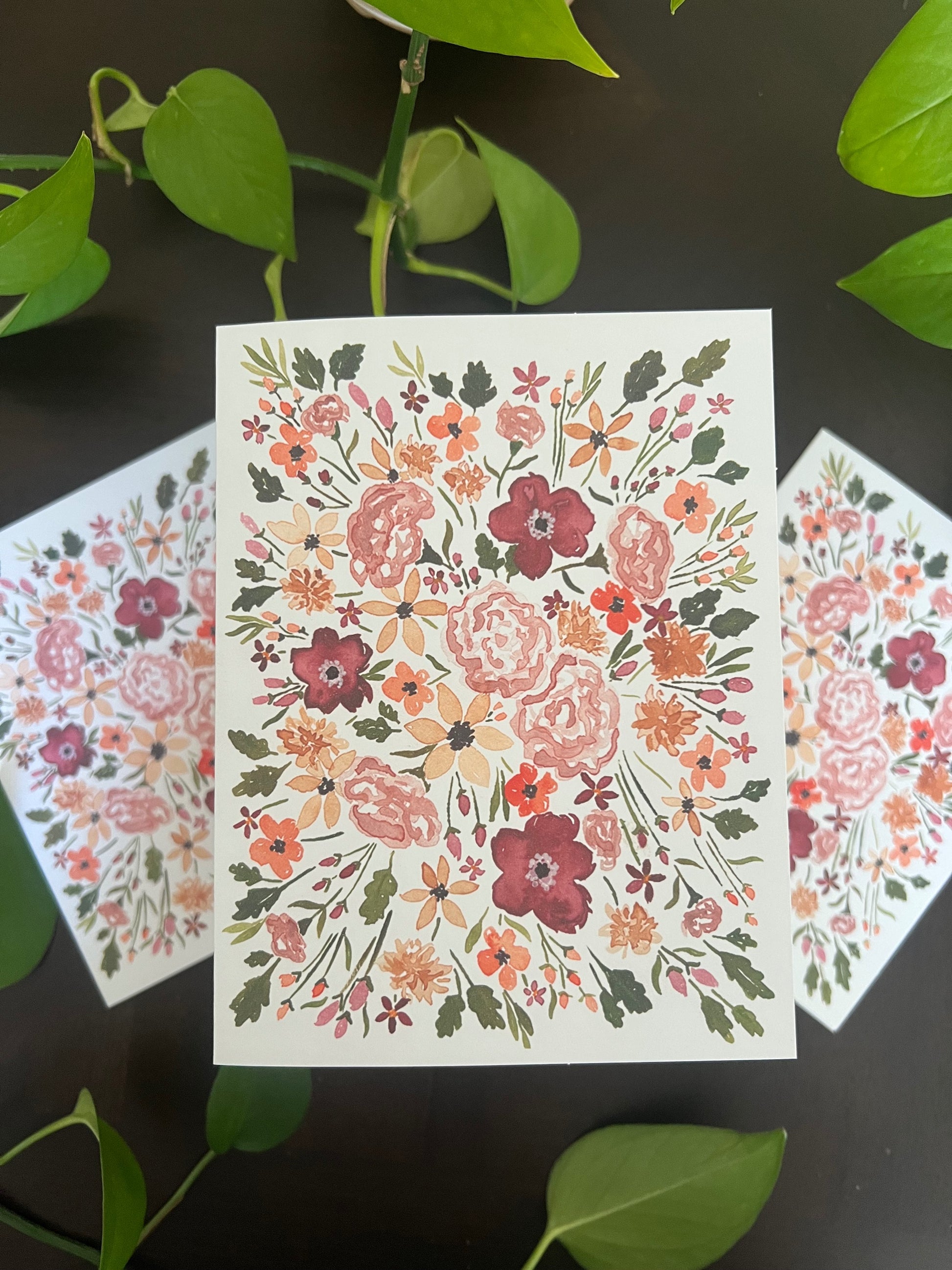 Greeting card: Autumn Blooms image 0