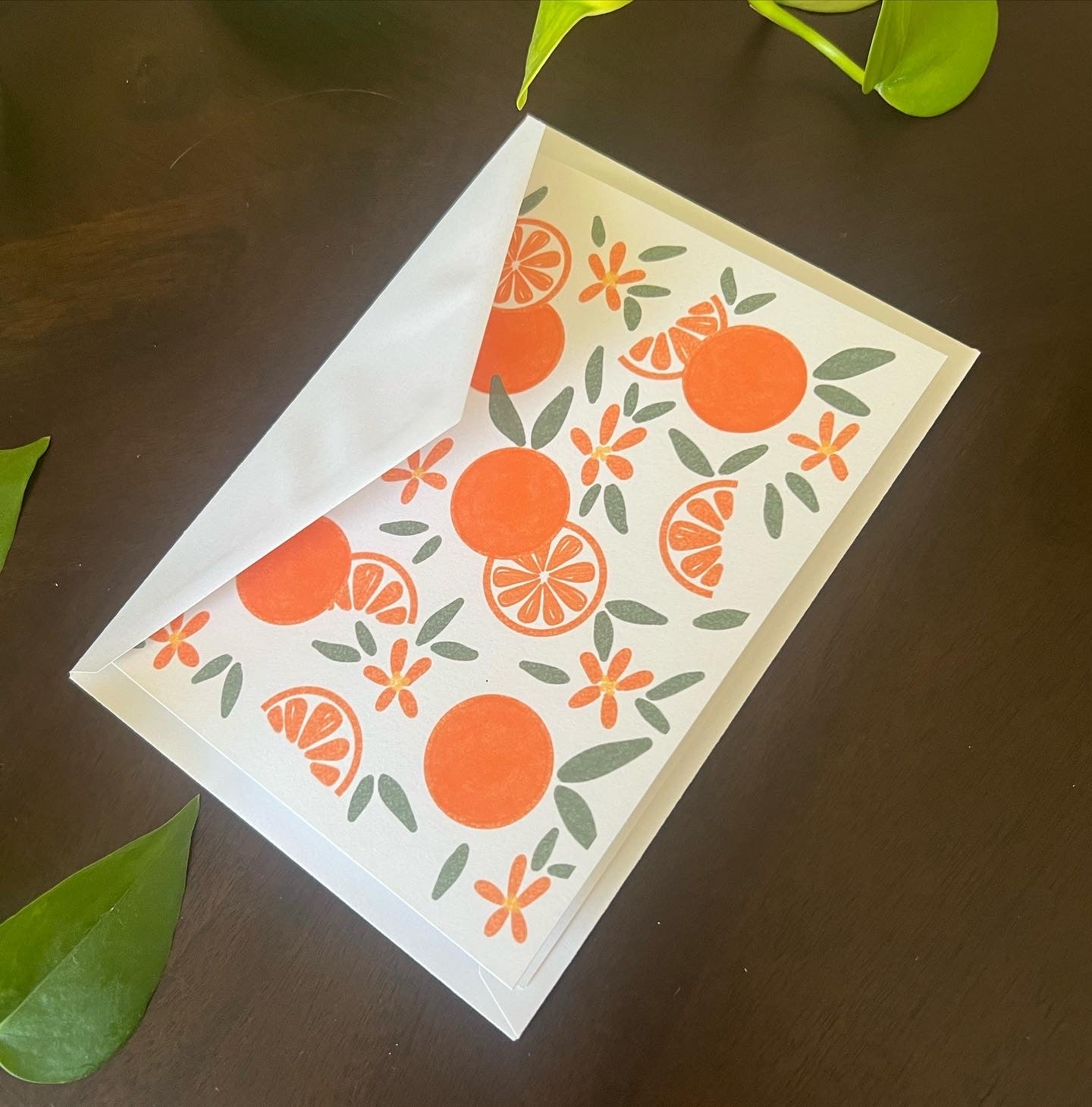 Greeting card: Orange