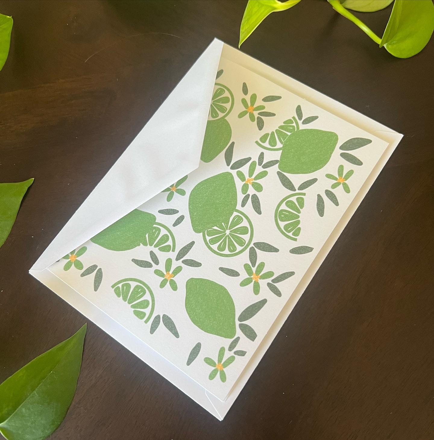 Greeting card: Lime