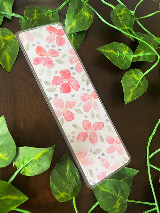 Pinky Spring Laminated Bookmark