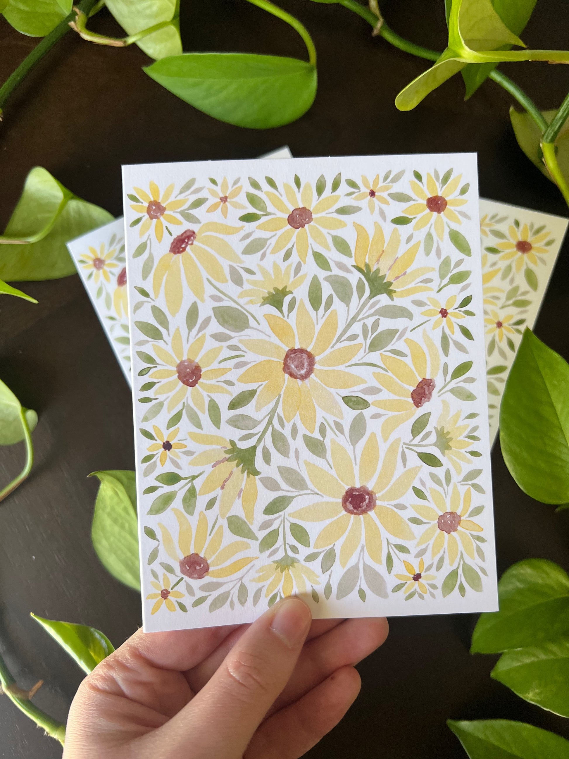 Greeting card: Sunflowers image 0