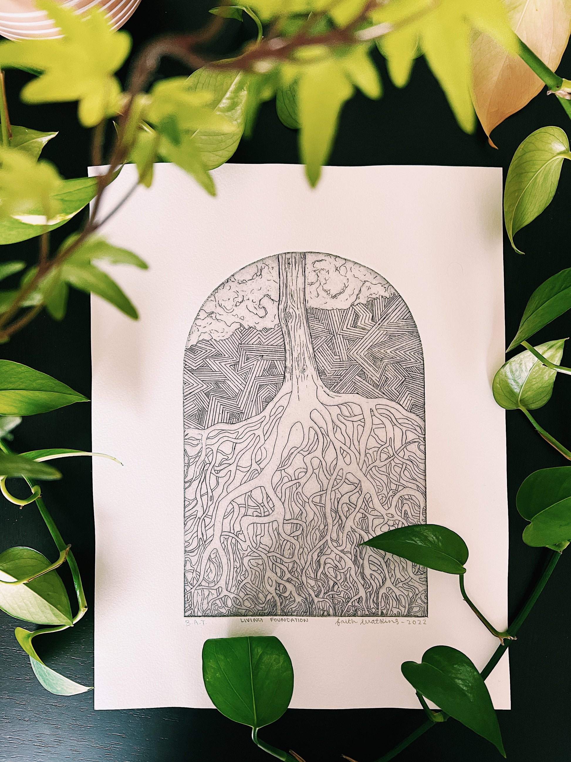 Living Foundation- Original Intaglio, Edition of Seven image 0