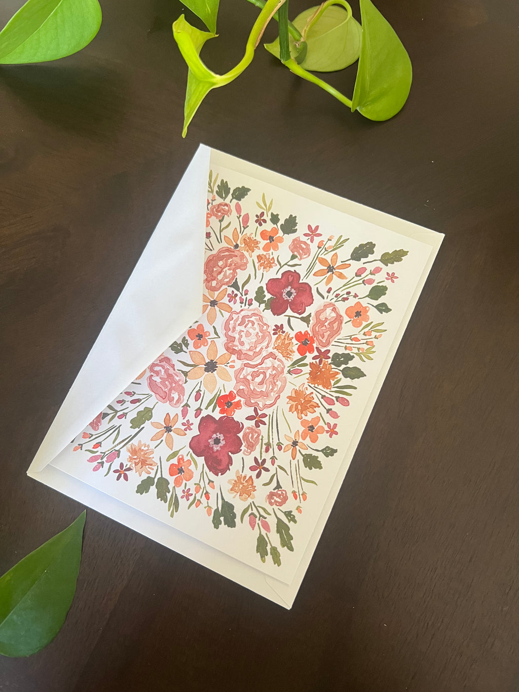Greeting card: Autumn Blooms image 1