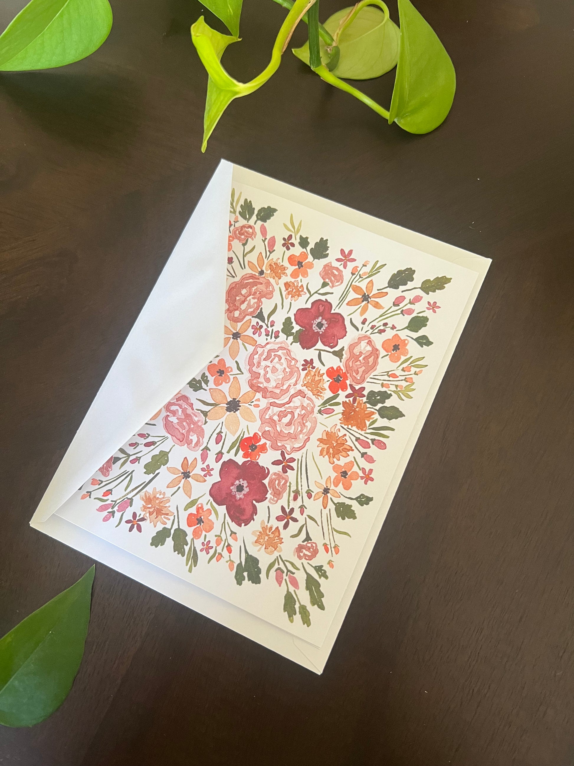 Greeting card: Autumn Blooms image 1