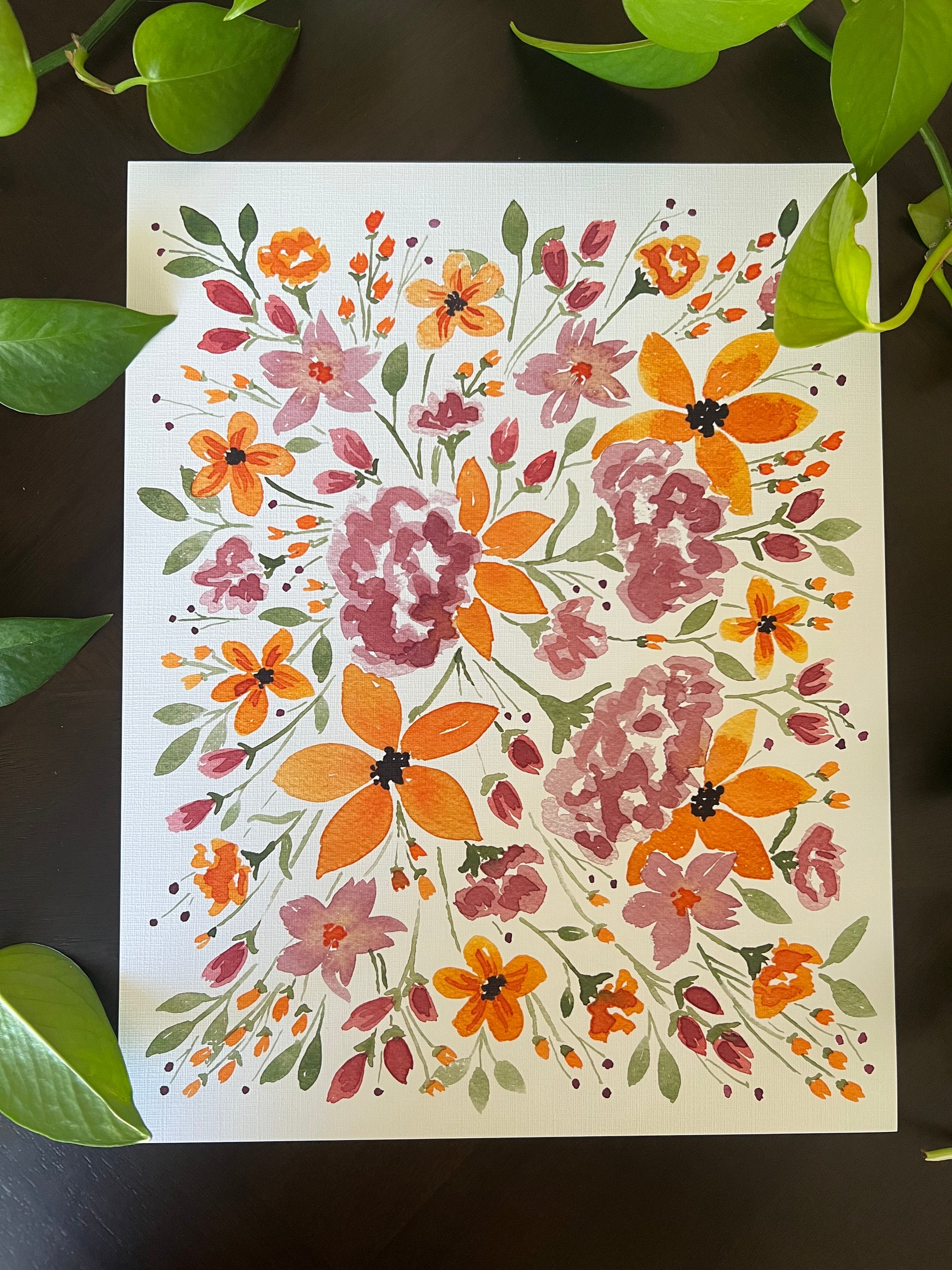 Cathleen's Flowers Art Print image 0