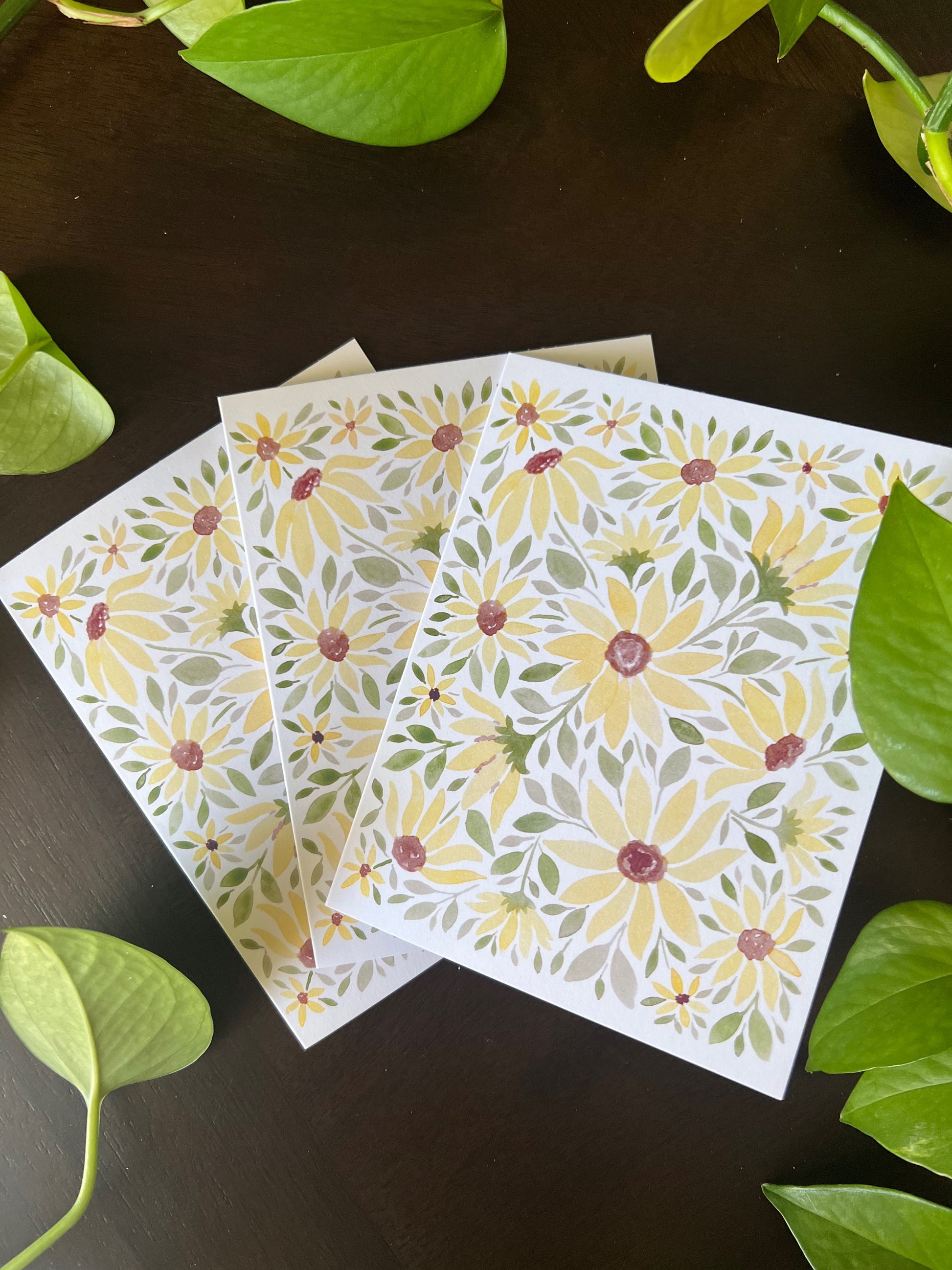 Greeting card: Sunflowers image 2